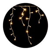 Modee Χριστουγεννιάτικα Φωτάκια LED με Αντάπτορα & Δυνατότητα Επέκτασης (200LED/4m/H70cm) Θερμό Λευκό
